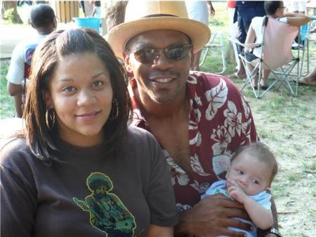 Christina, me and Justice, my grandson