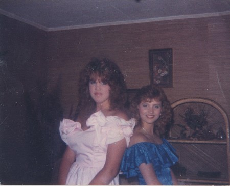 Me and Melanie Dews. Prom 1987