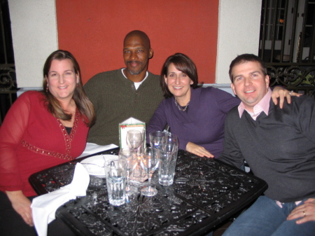 Noelle, Darryl, Julie & Alvin at dinner