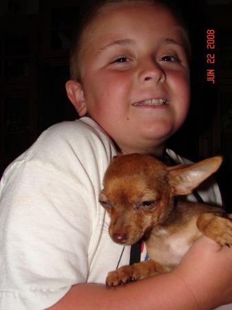 Tristan and his new puppy