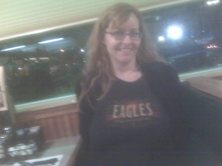 me with eagles shirt
