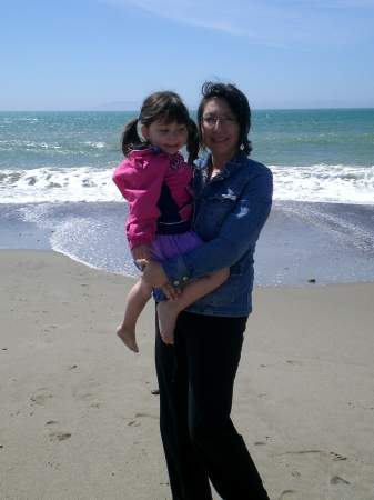Teagan & Mommy at the Beach