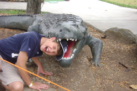 Carter and the gator