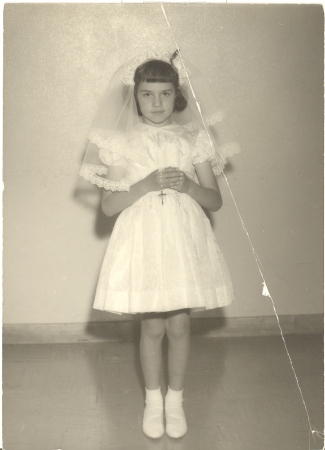 Jeannie Britton first communion 1965