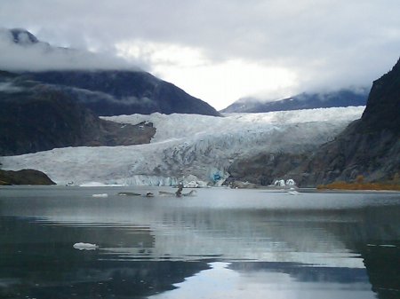 Mendenhall Glacier near Juneau in fall