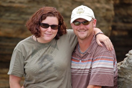 Son Greg and his wife, Stacey.