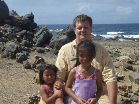 Me and my daughters in Aruba
