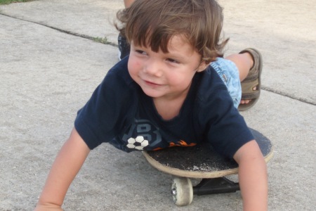 Dalton skate boarding