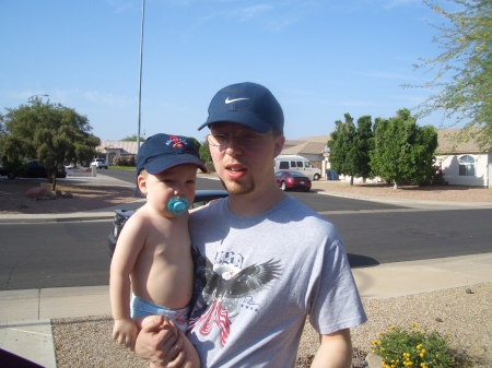 Our oldest son,Tyler Lee and his son Ethan Lee