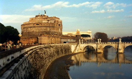 italy rome castel sant'angelo -1-and bridge
