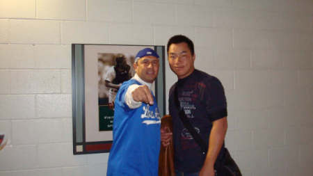 me and dodger pitcher Kuo.