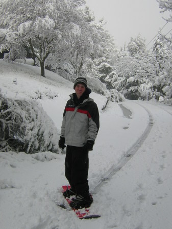 Brendan Snowboarding