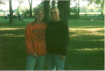 my mother n law and i on bike trip