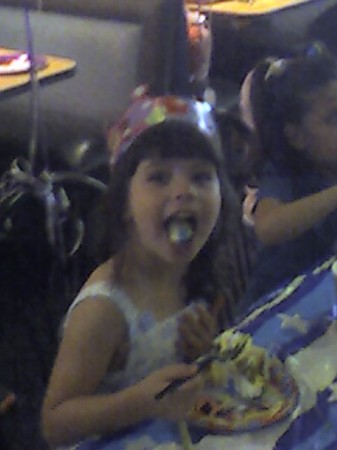 Cassie's loving her Birthday at 5