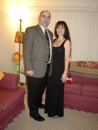 Vinny & I all dressed up for a night out 1/08