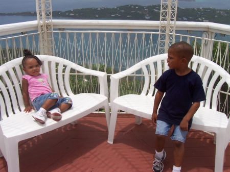 Amaya and Josh in St. Thomas