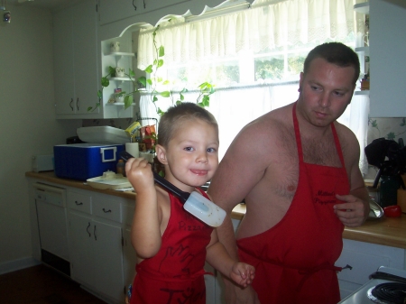 Cooking with daddy