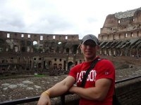 Brian at the Colosseum in Rome Italy