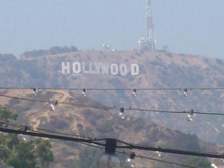 Hollywood sign....