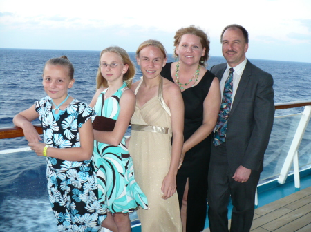 Family crusing the caribbean in 2007