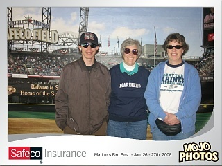 My Mom, my son and me at a Mariners game!!