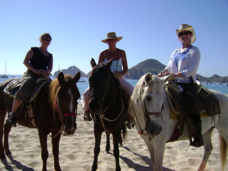 horseback riding on the beach in Cabo