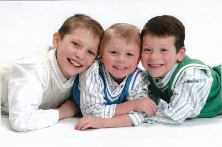 Zack, Logan and Alec in their Easter clothes!