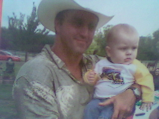 Taylor and Grandpa, July 2006