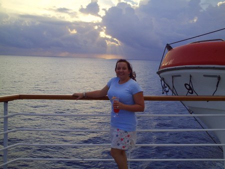 Me on a cruise to the bahamas.