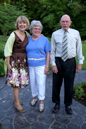 With sister Nancy ('59) and her husband Alan