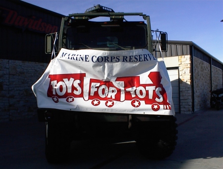 Toys For Tots at the Harley Shop!