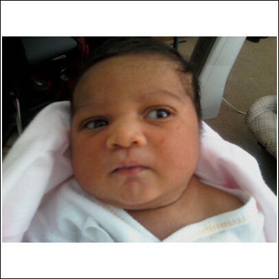 My little baby JaNiyah only 2 days old