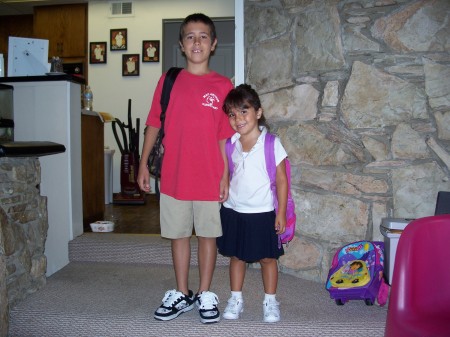 Brian & Valerie first Day of School 2007