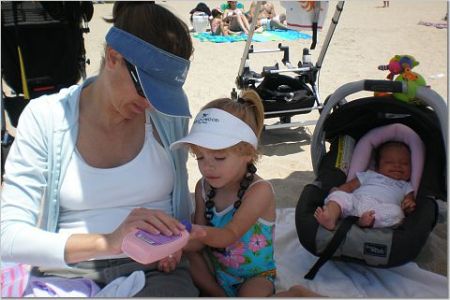 family day at the beach