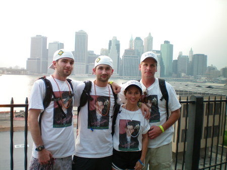 My family in New York City AFSP 20-mile Walk