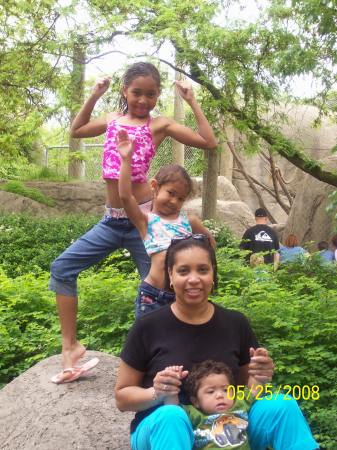 The kids and me at the Indianapolis Zoo