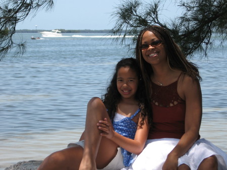 Tonya & Jasmine at beach in St. Pete, FL