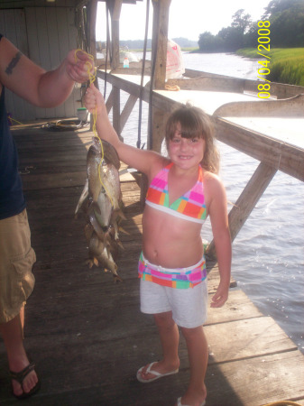Madison with our fish