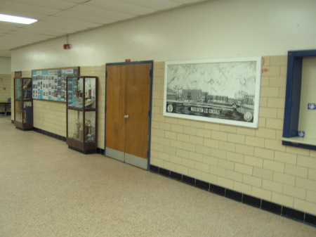 Hall wall across from Gymnasium/ main hall