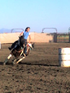 Daughter Katy and her horse Cuty