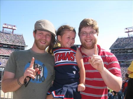 My kids at Titans game