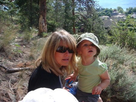 mom and eryn   on a family hike
