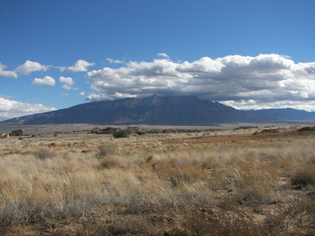 Western view of the Sandia Mtns, NM