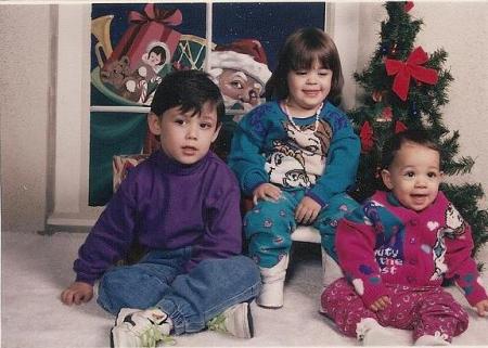 My grand-children, Christmas 1993