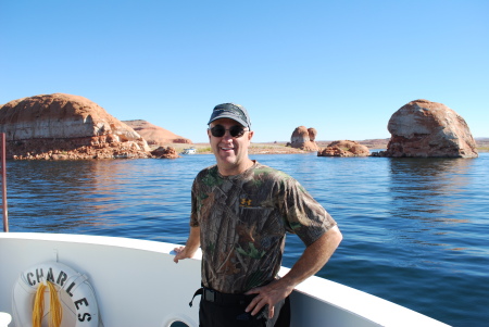 Ferrying our bikes across Lake Powell