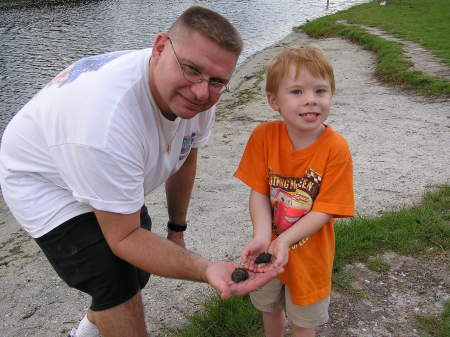 Cole and Daddy's first fishing trip.