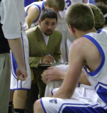 Chuck coaching basketball