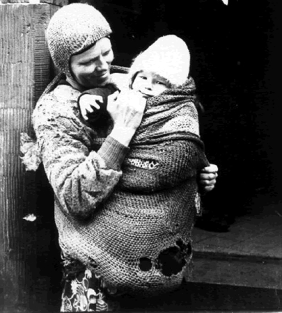 mother and son, warsaw ghetto