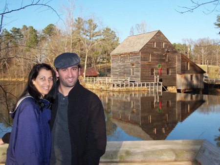 Ben and I at Yates Mill Pond