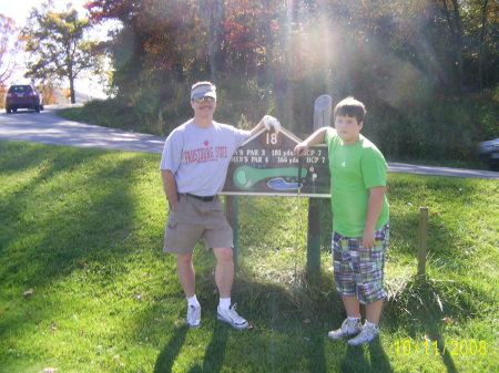 The 18th hole at Alpine Resort